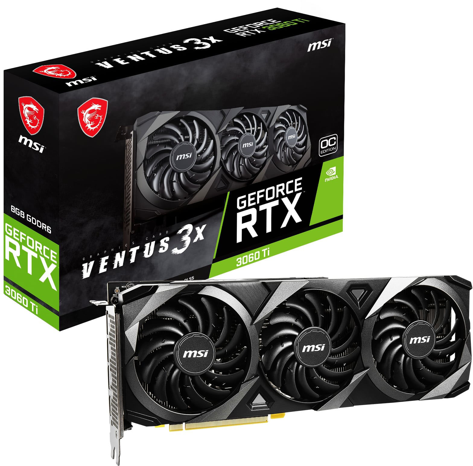 RTX 3060TI VENTUS3X 8G OC LHR