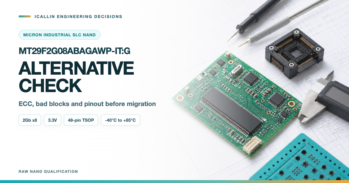 MT29F2G08ABAGAWP-IT:G Industrial NAND Alternative Check