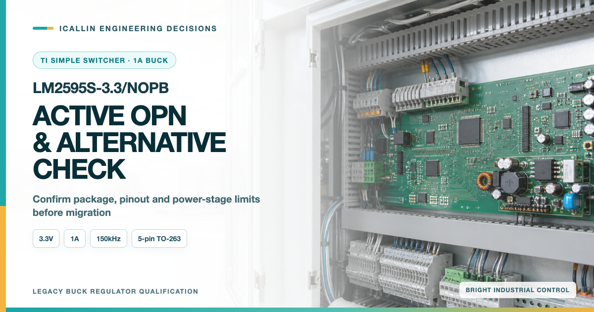 LM2595S-3.3 Alternative: Check the Active NOPB Version