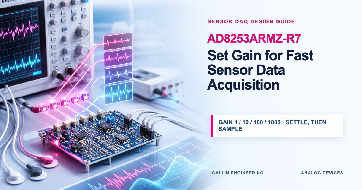 AD8253ARMZ-R7: Set Gain for Fast Sensor Data Acquisition