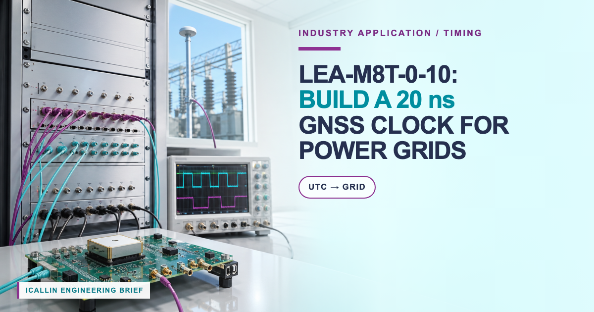 LEA-M8T-0-10: Build a 20 ns GNSS Clock for Power Grids