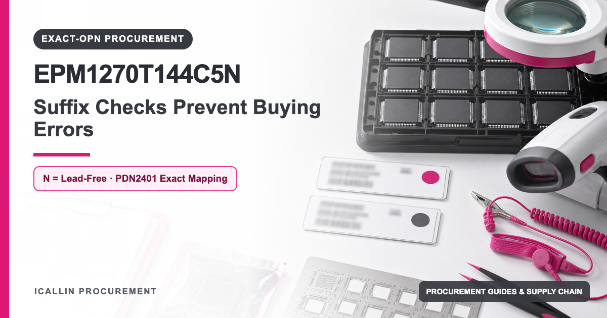EPM1270T144C5N: Suffix Checks Prevent Buying Errors