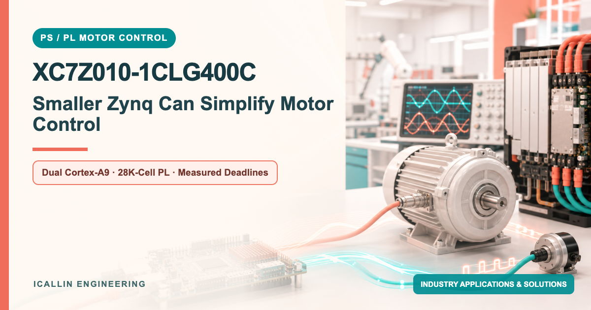 XC7Z010-1CLG400C: Smaller Zynq Can Simplify Motor Control