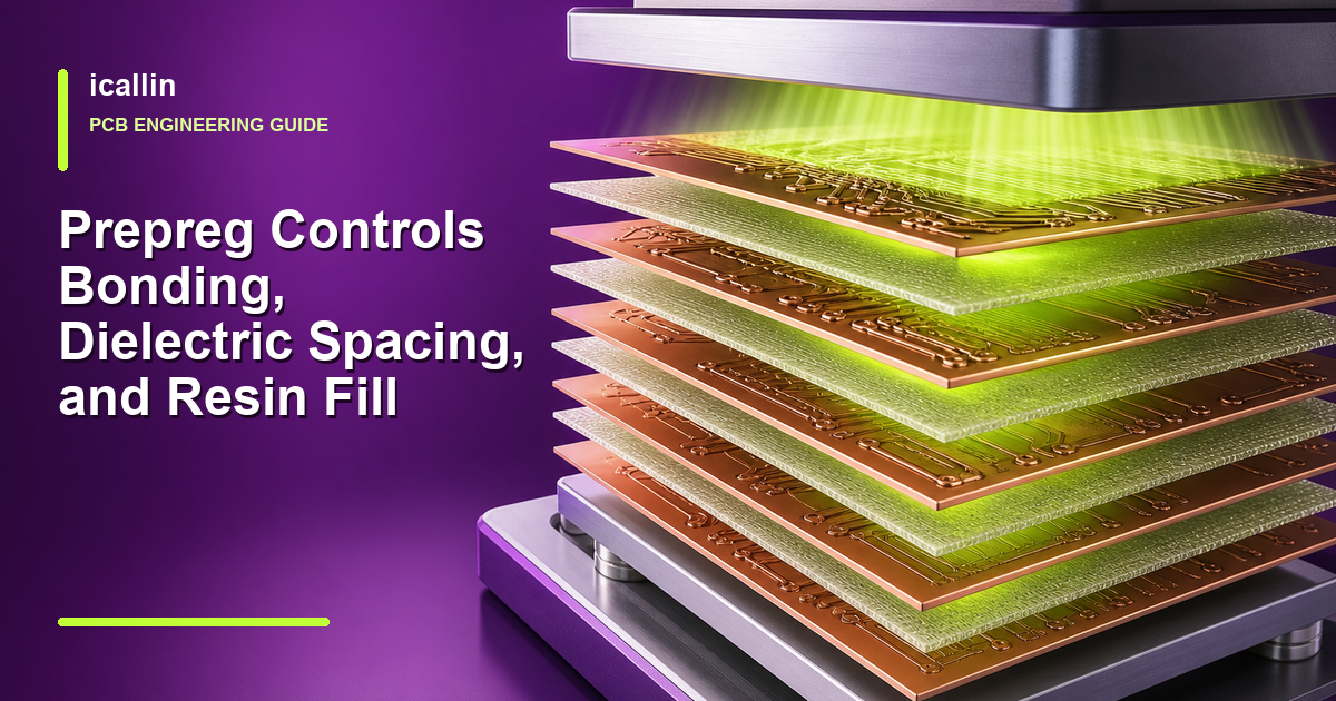 Prepreg Controls Bonding, Dielectric Spacing, and Resin Fill